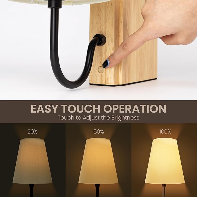 AELS Wooden Bookshelf Lamp - Image 5