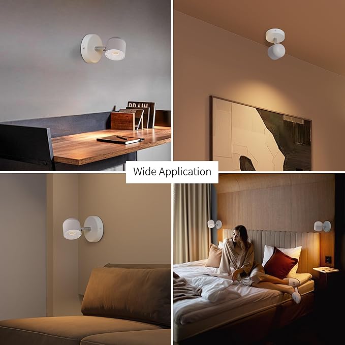 Aisilan 7W Modern Adjustable Wall Sconce Bedside Wall Light LED Wall Reading - Image 5