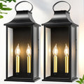 21" Large Outdoor Wall Lights 2 Packs, 2-Light Outdoor Lanterns by Anrikey