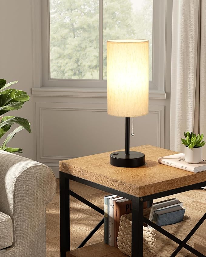 Fenmzee Plus Bedside Table Lamps Set of 2-3 Color Temperatures Pull Chain Lamp - Image 6