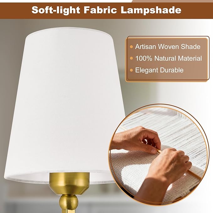 Brushed Gold Bathroom Light Fixtures, 3-Light Vanity Lights, Bathroom Lighting - Image 4