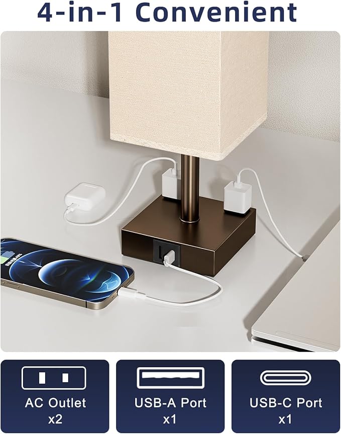 Brown Touch Table Lamp - Image 3
