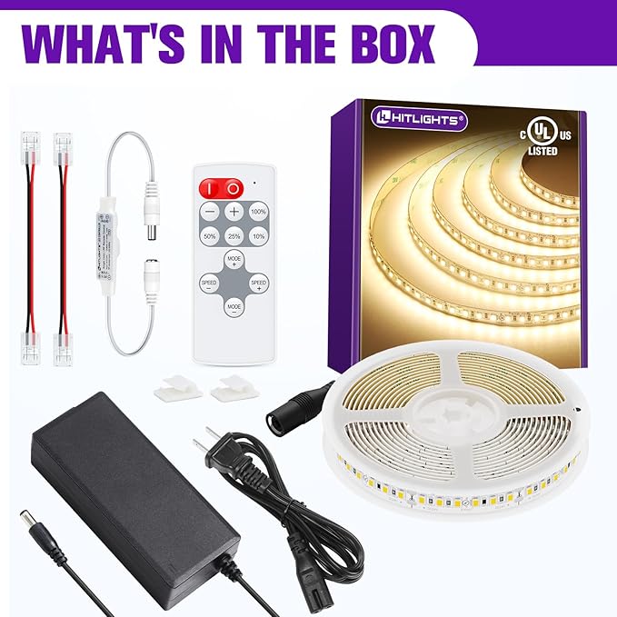 HitLights LED Strip Lights Kit Warm White - Image 7