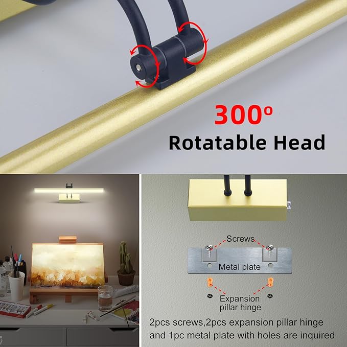 Picture Light, Picture Lights for Wall Cordless, Battery Wall Lights for - Image 6