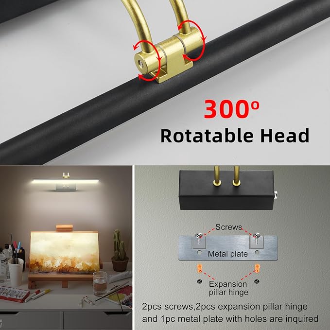 Picture Light, Picture Lights for Wall Cordless, Battery Wall Lights for - Image 7