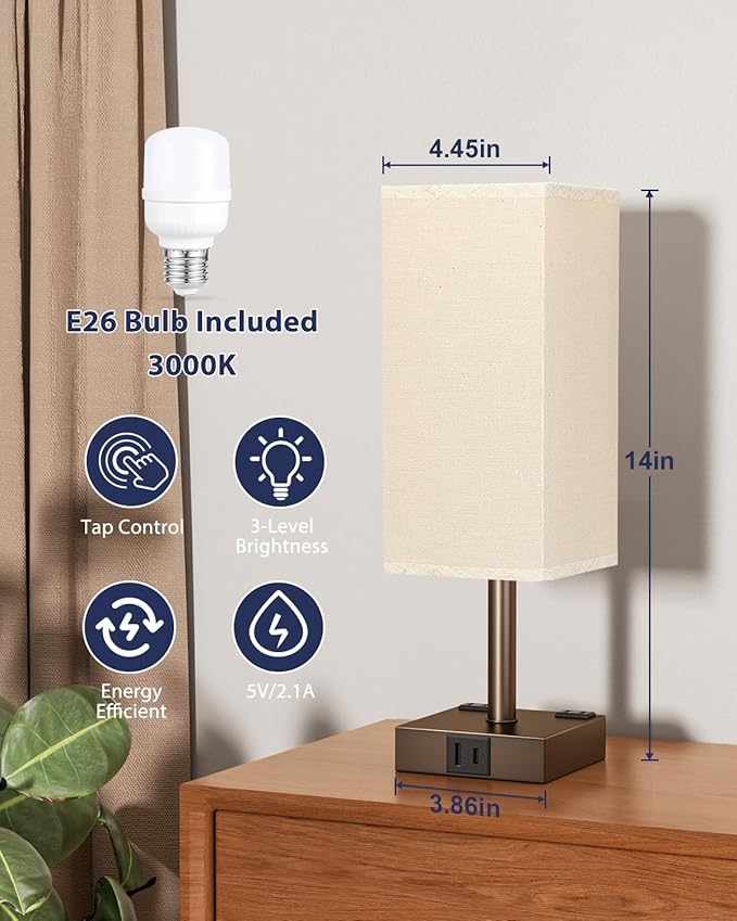 Brown Touch Table Lamp - Image 5