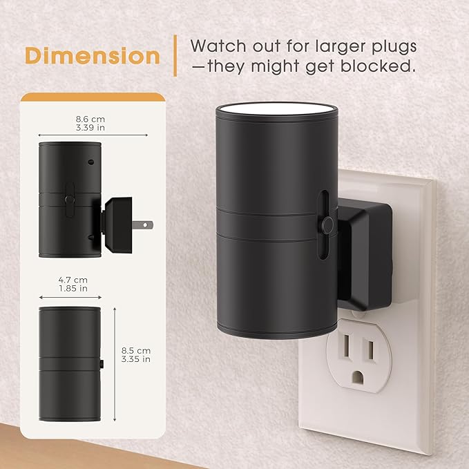 Briignite Night Lights Plug into Wall, 2 Pack 11-Color Changing Night Light - Image 4