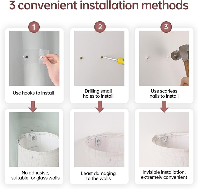 Adhesive Battery Operated Wall Sconce Set of 2, 5000 mAh Battery Rechargeable - Image 5