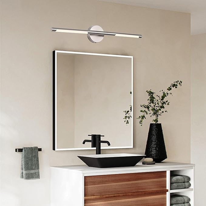 BONLICHT Brushed Nickel Bathroom Light Fixtures 24inch Dimmable 5CCT LED Vanity - Image 8
