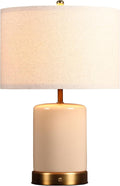 O’Bright Dune - Battery Powered Table Lamp, Rechargeable Cordless Ceramic Lamp by OBright