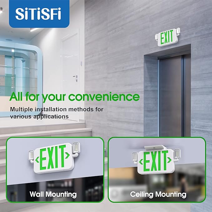Led Combo Emergency Exit Sign Light - Image 4