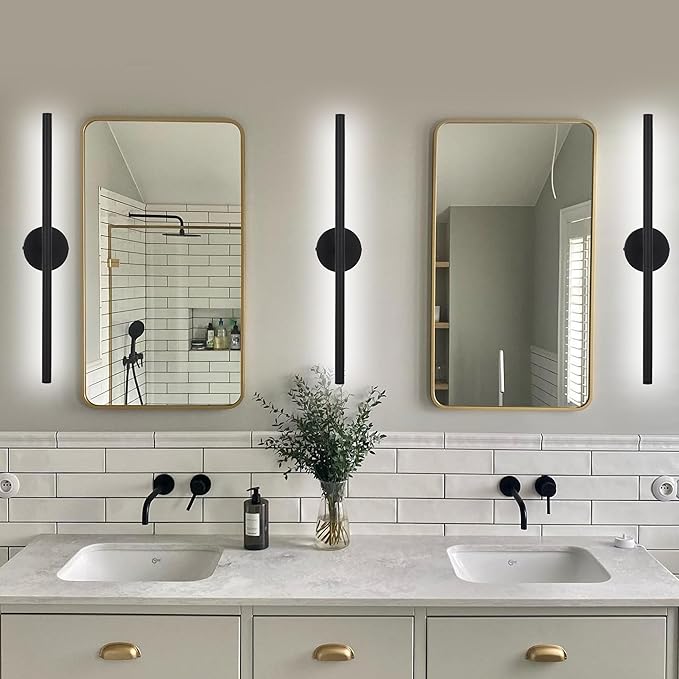 BONLICHT Modern Bathroom Vanity Light Black Light Fixtures - Image 2
