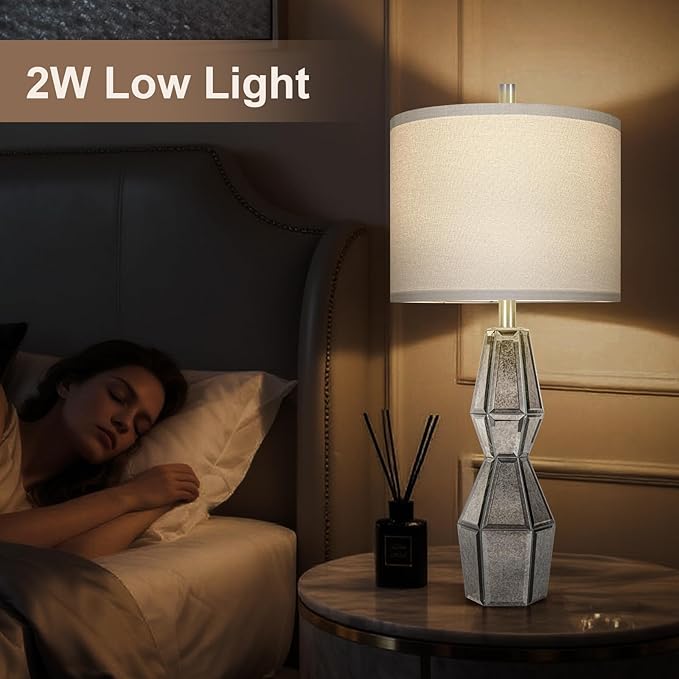 28" Vintage Table Lamps for Bedroom, Antique Bedside Lamp for Living Room - Image 5