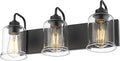 zeyu Black Bathroom Vanity Light, 20.5 Inch Bathroom Light Fixtures Over Mirror by ZEYU