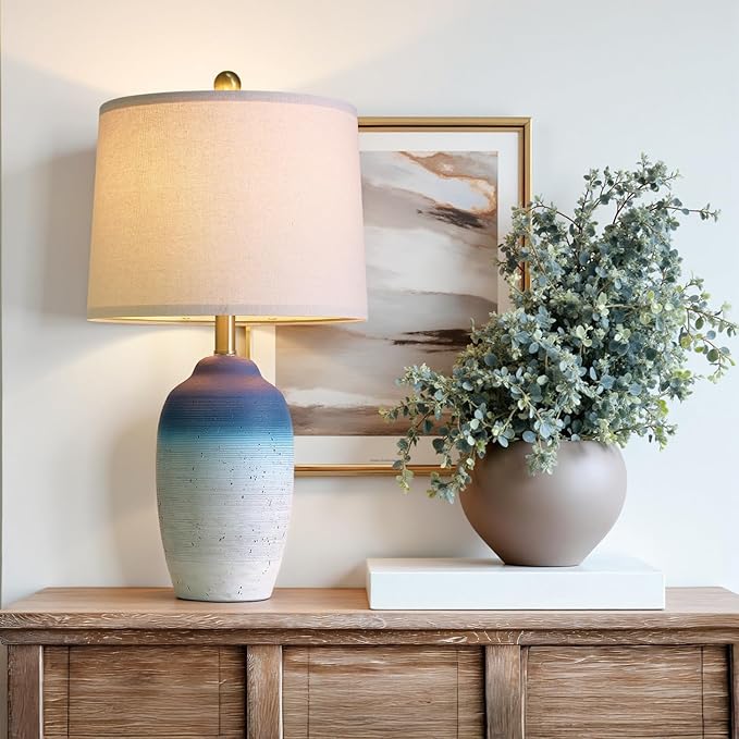 24.5" Vintage Ceramic Table Lamp - Image 5