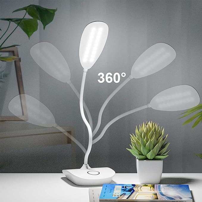 DEEPLITE Battery Operated Desk Lamp, LED Desk Light 3 Lighting Modes Stepless - Image 6