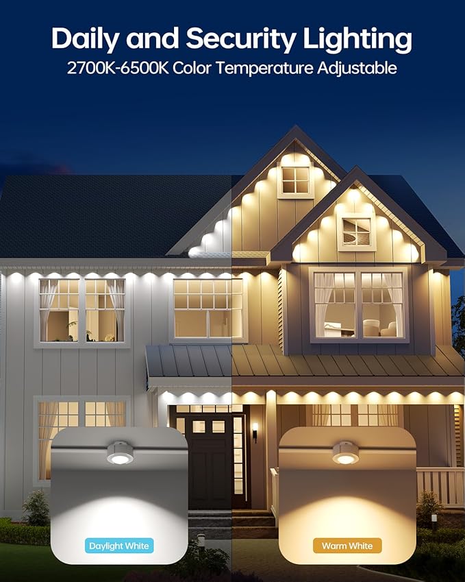 ASAHOM AI Permanent Outdoor Lights S107B, 100FT - Image 4