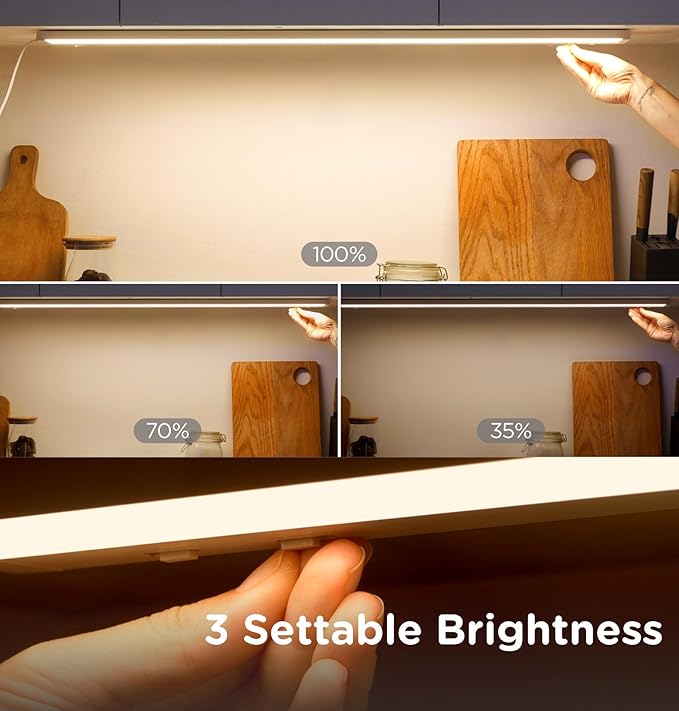 36 Inch Under Cabinet Lighting Plug in, 20W 120V 3 Color 3000K/4000K/5000K - Image 4