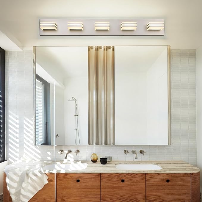 LED Wall Brushed Nickel Vanity Lights - Image 3