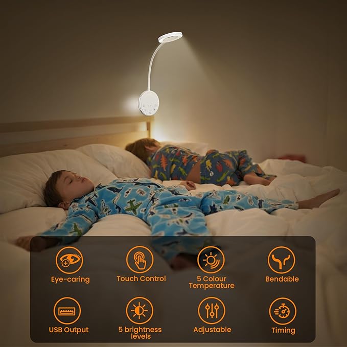 Wall Mounted Reading Light, Bedside Headboard Lights - Image 7