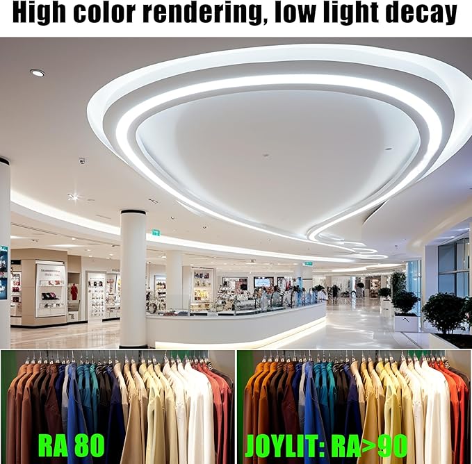 JOYLIT 30MM Wide COB LED Strip Lights 24V Cool White 6000K 16.4FT/5M 8000LEDs - Image 5