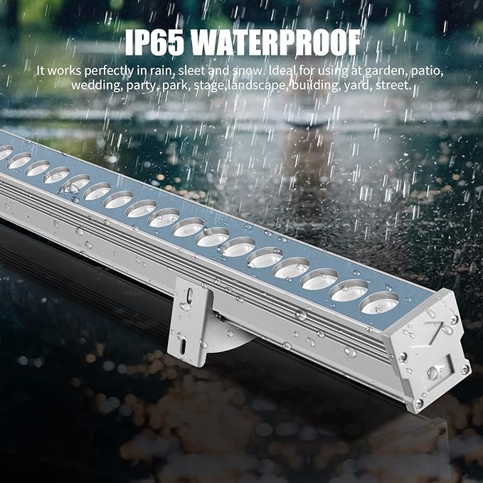 Wrasse Wall Washer Lights Bar Outdoor, 3000K Sign Lighting Wall Wash Outside - Image 3