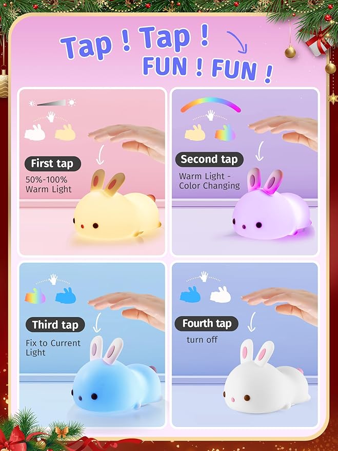One Fire 【Gifts Package】 Bunny Night Light - Image 5