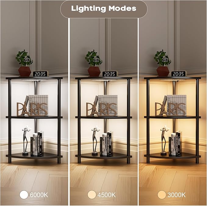 2-Pack Under Shelf Lighting for 3 Tier Corner Shelf Stand, Ultra-Bright 10 - Image 6