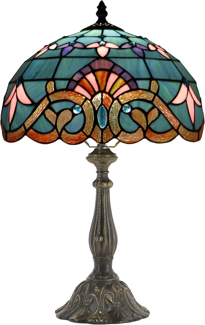 Tiffany Style Lamp Stained Glass Table Lamp Memory Sympathy Desk Reading Light - Image 9