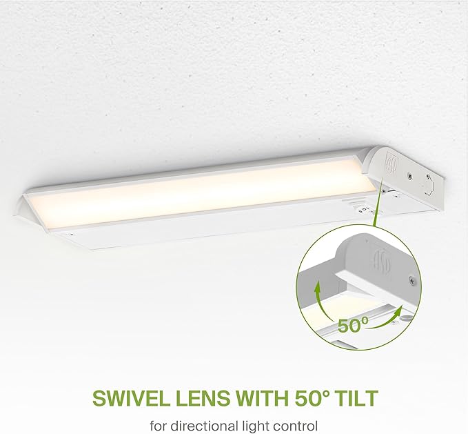ASD Swivel LED Under Cabinet Lighting, 18 Inch 8W, Hardwired or Plug-in - Image 4
