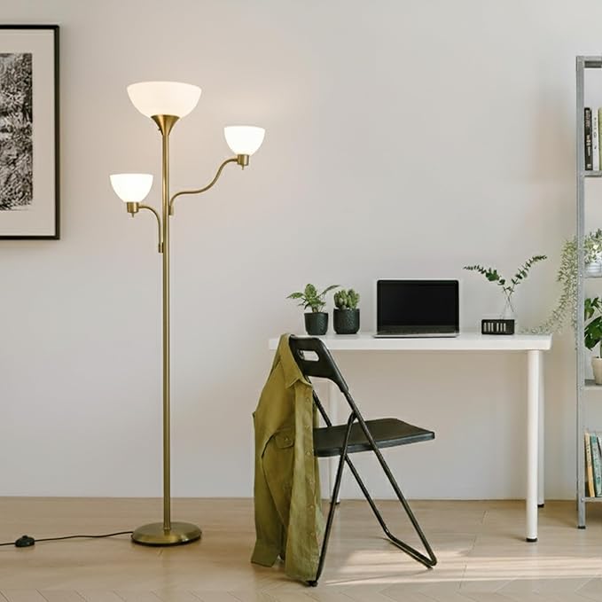 Brightech Sky Dome Double LED Floor lamp, Torchiere Super Bright Floor Lamp - Image 6