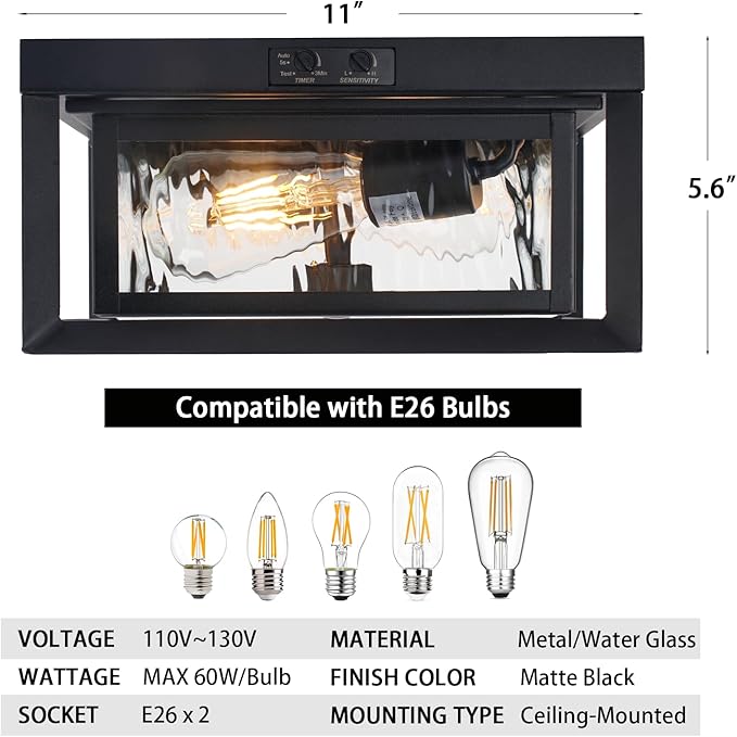 Motion Sensor Outdoor Ceiling Light - Image 5