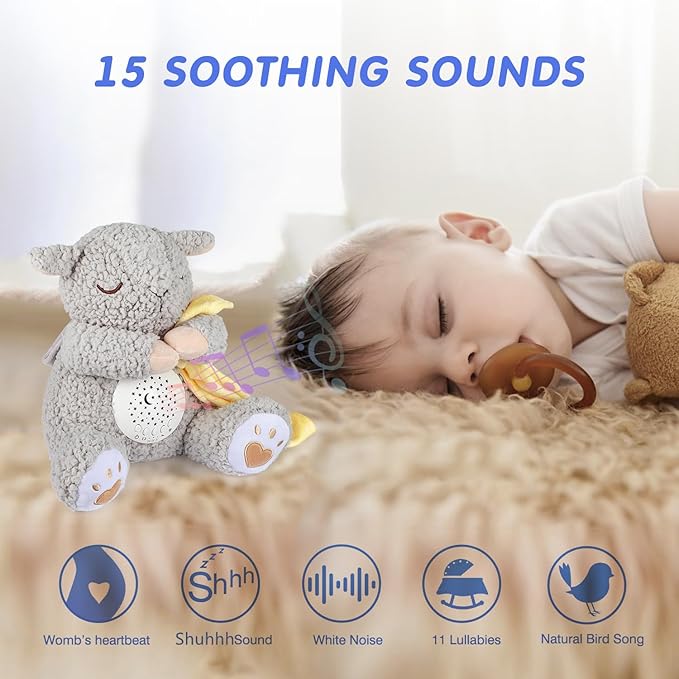 BEREST Rechargeable Baby Sleep Soother, Mom's Heartbeat Babies Cry Sensor - Image 2