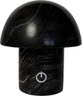 Hand-Polished Natural Marble Mushroom Lamp, Rechargeable LED Stone Night Light by MayroomNaturalStone