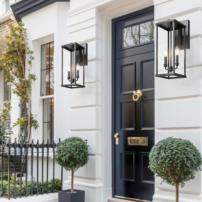 Bestshared Outdoor Wall Sconce Lights, 20 Inch Tall Exterior Wall Lighting - Image 5
