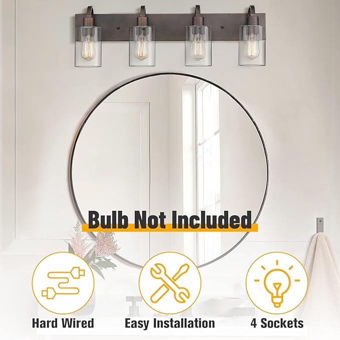 Emliviar 4-Light Bathroom Vanity Light - Image 5