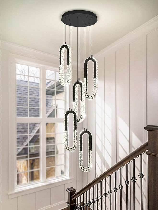 5-Lights Modern Crystal Chandelier - Image 7