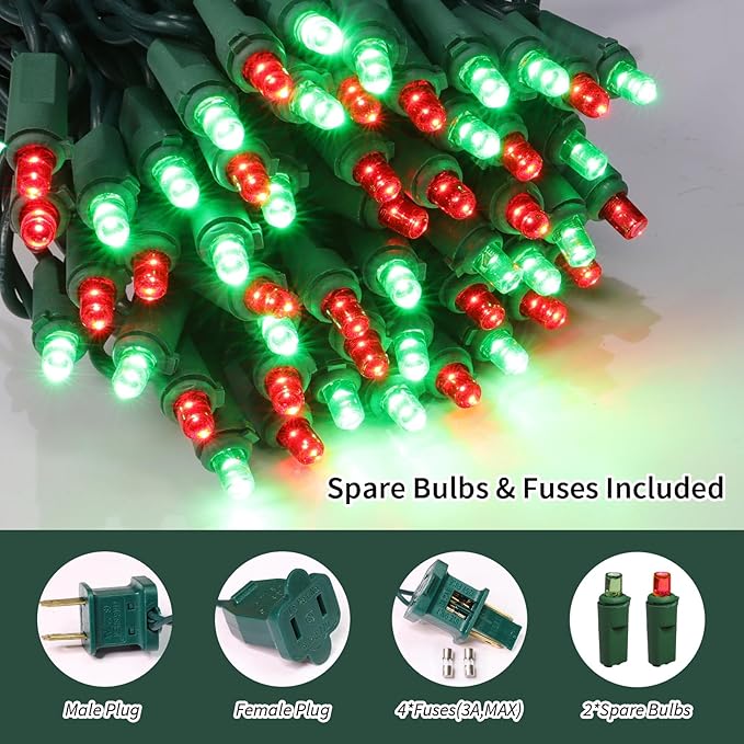 LAMPHOME 100 Count Red and Green - Image 2
