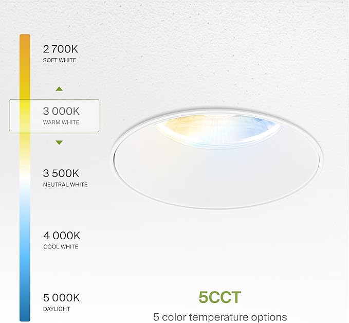 ASD Trimless 3 Inch LED Recessed Light, 12W 120V Round Commercial Downlight - Image 5