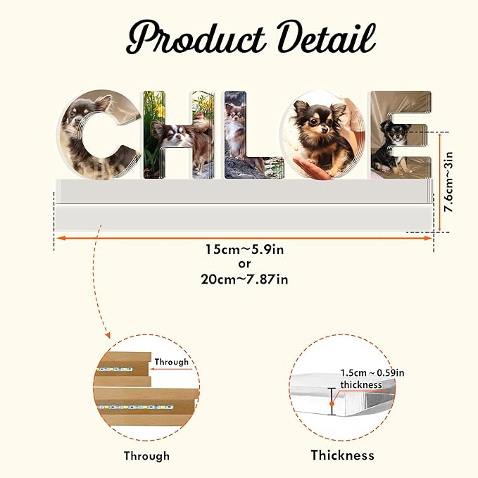 Personalized Pet Memorial Night Light - Image 5