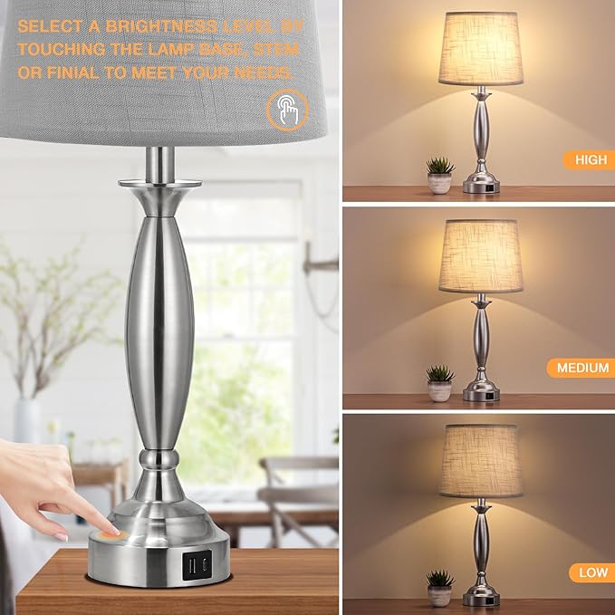 Lamps for Bedrooms Set of 2 - Image 2