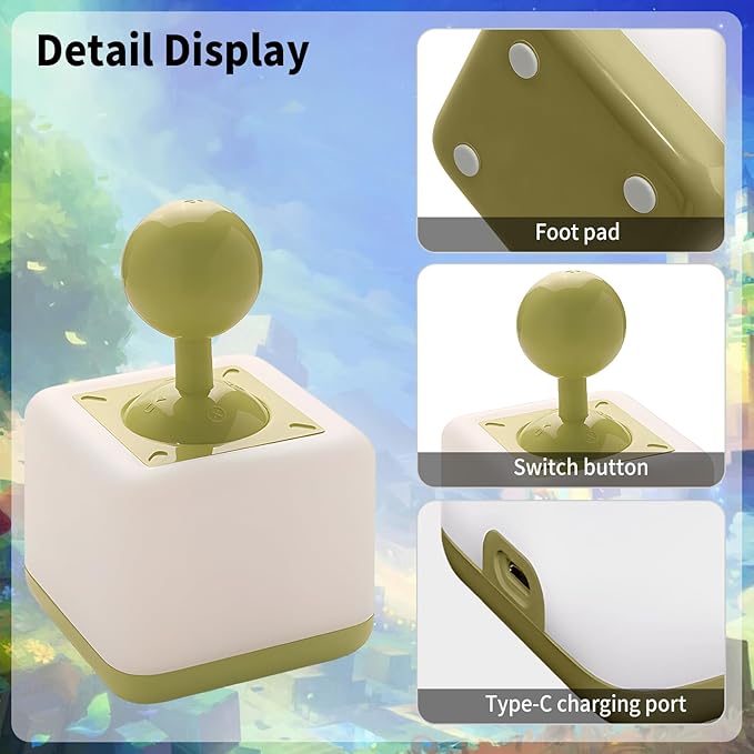 Night Light Lamp Rocker Night Light, 2-Speed Timer Bedside Night Lamp - Image 3