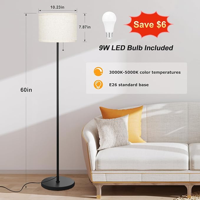 Ambimall Modern Standing Floor Lamp - Image 2
