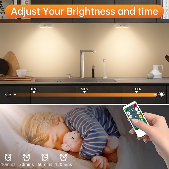 LED Closet Lights Motion Sensor Puck Light - Image 5