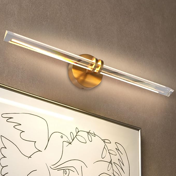 YUYI Crystal Picture Light for Wall, Modern K9 Crystal Dimmable Painting Lights by YUYILIGHTING