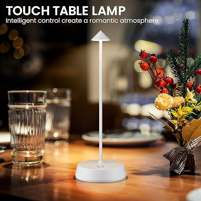 Cordless Table Lamp Rechargeable LED Battery Operated 6000mAh Touch Dimmable - Image 2