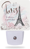 Eiffel Tower Night Light, Paris Night Lights Plug into Wall by AOWULA