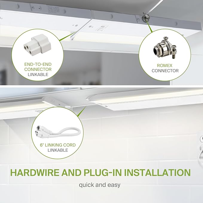 ASD Swivel LED Under Cabinet Lighting, 40 Inch 20W, Hardwired or Plug-in - Image 7