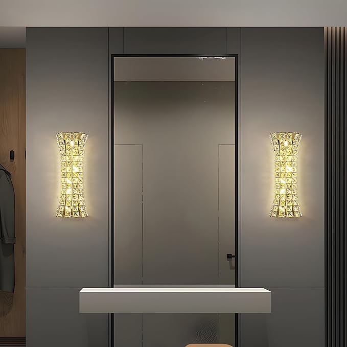 Crystal Wall Sconces, Modern Wall Light Fixtures, Luxury Indoor Gold Wall Lamp - Image 6