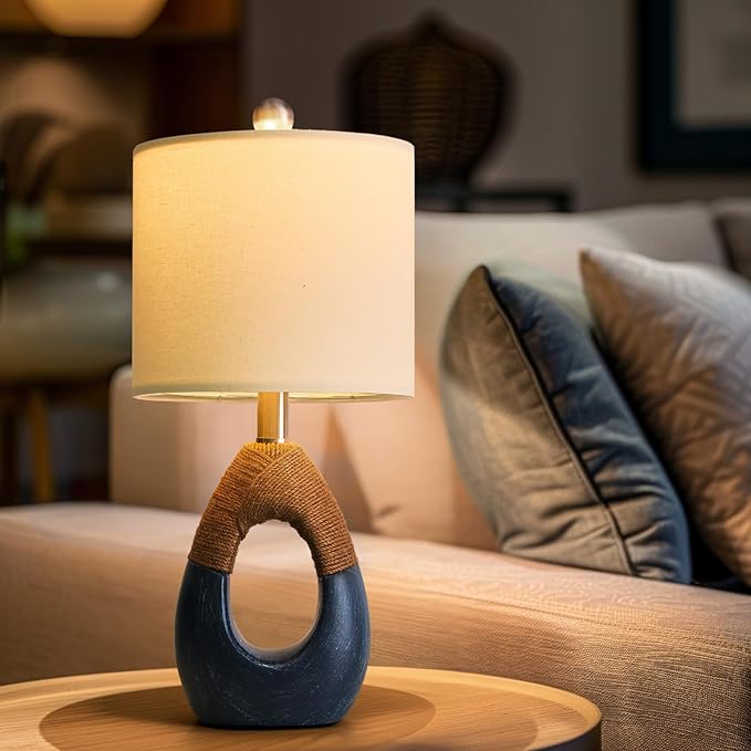 OYEARS 19" Boho Lamp for Bedroom, Bedside for Nightstands, Table Lamp for - Image 5